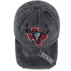 Texas Ranch Bullhead Washed Cotton Baseball Cap