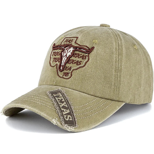 Khaki Cotton Baseball Cap