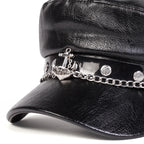 The Anchor Marine Black Sailor Cap
