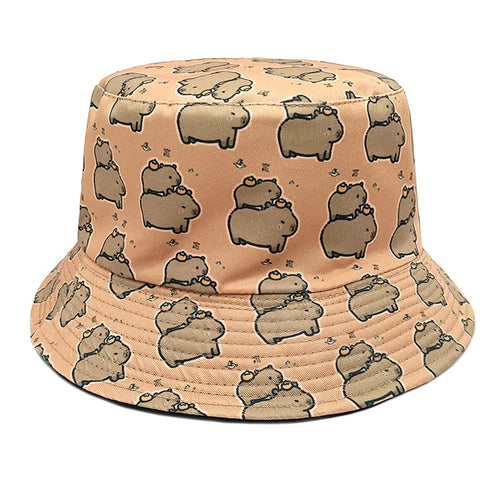 Brown Capybara Bucket Hat