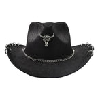 The Iron Bull Leather Cowboy Hat