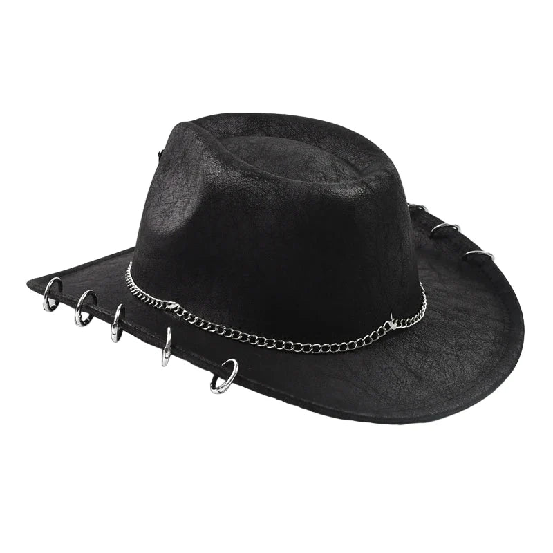 The Iron Bull Leather Cowboy Hat