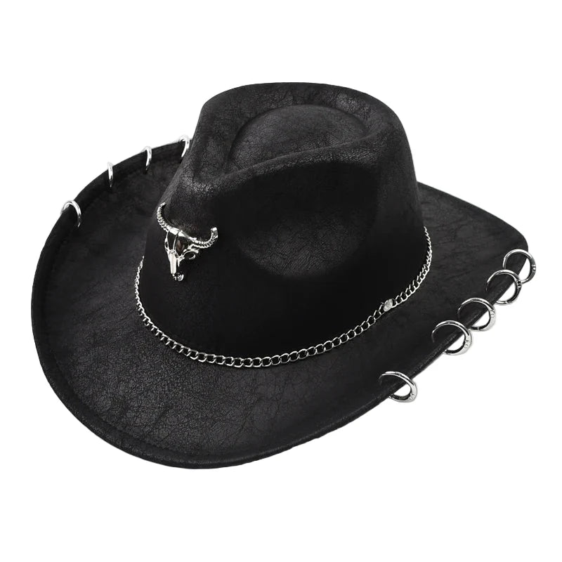The Iron Bull Leather Cowboy Hat