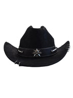 The Midnight Death Leather Cowboy Hat