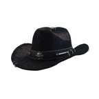 The Midnight Death Leather Cowboy Hat