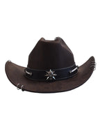 The Midnight Death Leather Cowboy Hat