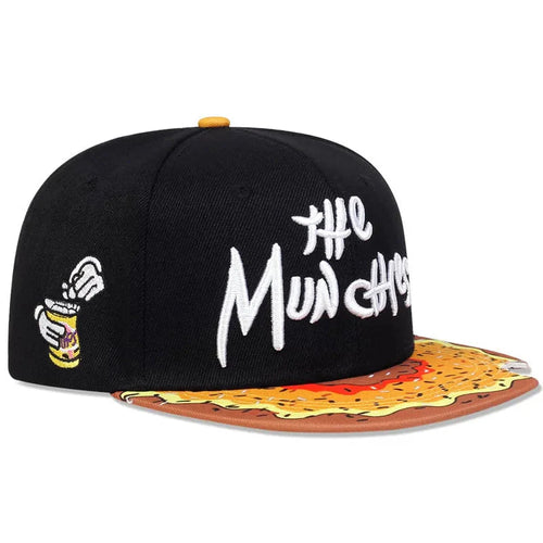 Yellow Bitten Donut Snapback Cap back view