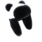 The Panda Bear Winter Fur Bomber Hat