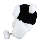 The Panda Bear Winter Fur Bomber Hat
