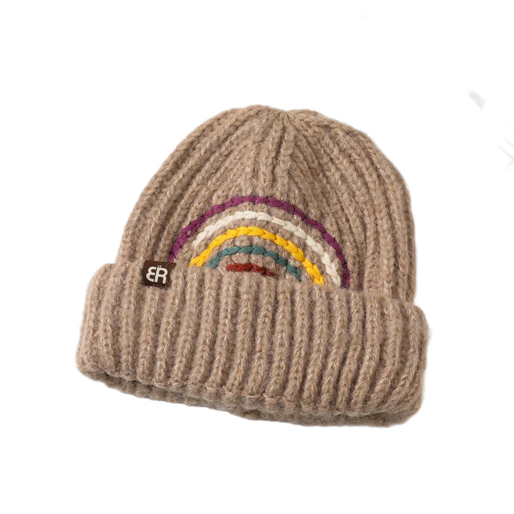 The Rainbow Winter Knitted Beanie