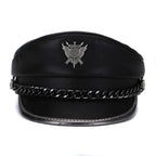 The Royal Shield Genuine Leather Sailor Cap
