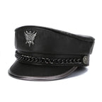 The Royal Shield Genuine Leather Sailor Cap