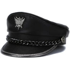 The Royal Shield Genuine Leather Sailor Cap