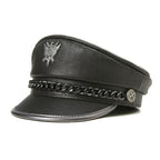 The Royal Shield Genuine Leather Sailor Cap