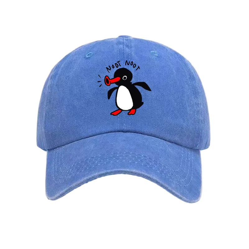 The Singing Penguin Washed Cotton Baseball Cap