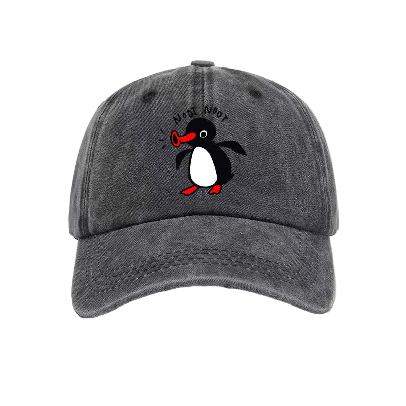 The Singing Penguin Washed Cotton Baseball Cap