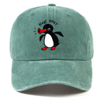 The Singing Penguin Washed Cotton Baseball Cap