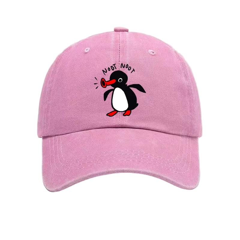 The Singing Penguin Washed Cotton Baseball Cap