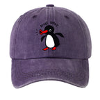 The Singing Penguin Washed Cotton Baseball Cap