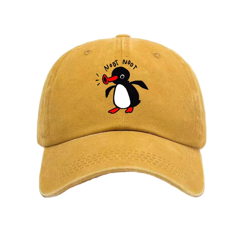 The Singing Penguin Washed Cotton Baseball Cap