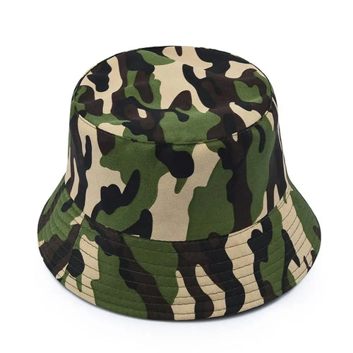 Yellow and black Camouflage Bucket Hat