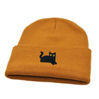 The Watching Cat Knitted Beanie