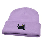 The Watching Cat Knitted Beanie
