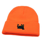 The Watching Cat Knitted Beanie