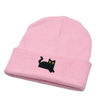 The Watching Cat Knitted Beanie