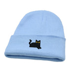 The Watching Cat Knitted Beanie