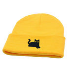 The Watching Cat Knitted Beanie