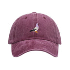 The Watching Pigeon Washed Cotton Baseball Cap