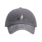 The Watching Pigeon Washed Cotton Baseball Cap
