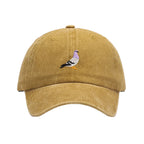 The Watching Pigeon Washed Cotton Baseball Cap