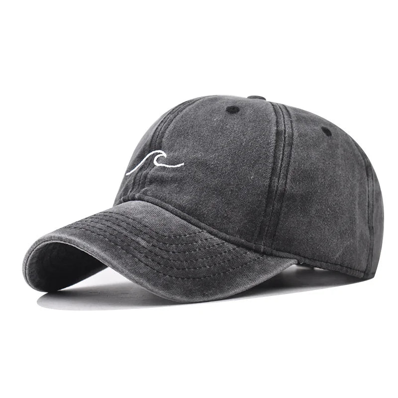 The Wave Washed Cotton Baseball Cap