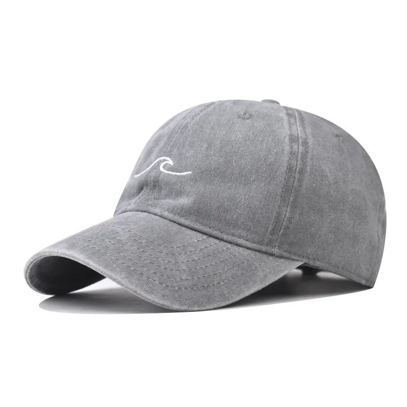 The Wave Washed Cotton Baseball Cap