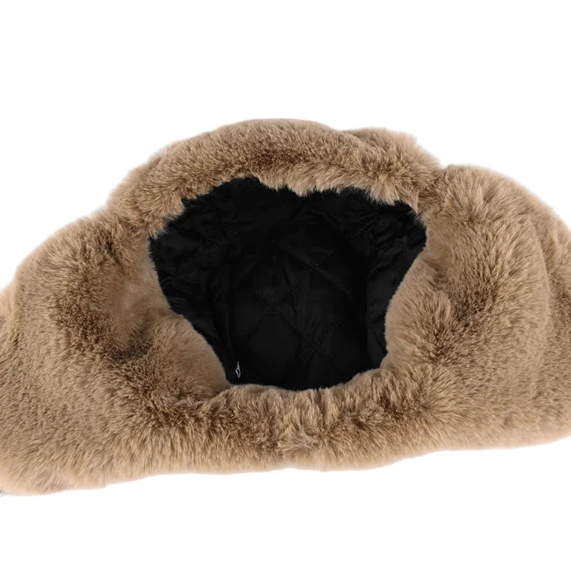 The Winter Death Leather Fur Bomber Hat
