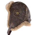 The Winter Death Leather Fur Bomber Hat