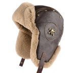The Winter Death Leather Fur Bomber Hat