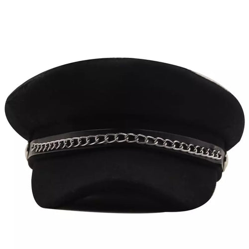 Black Sailor Cap front view