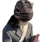 Tiger Skin Winter Knitted Beanie