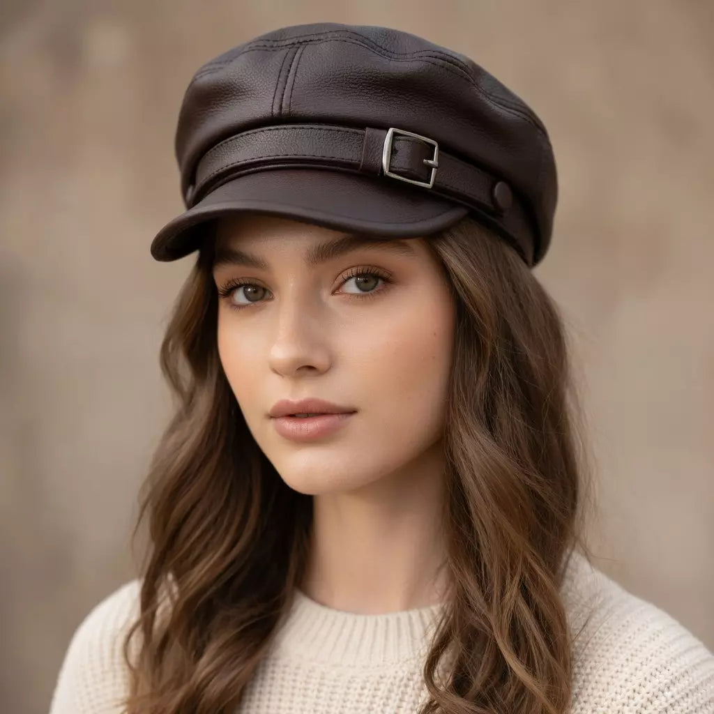 Toronto Vintage Genuine Leather Sailor Cap