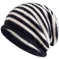 Toronto Winter Striped Fur Beanie