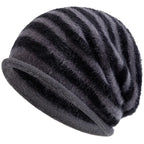 Toronto Winter Striped Fur Beanie