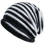 Toronto Winter Striped Fur Beanie