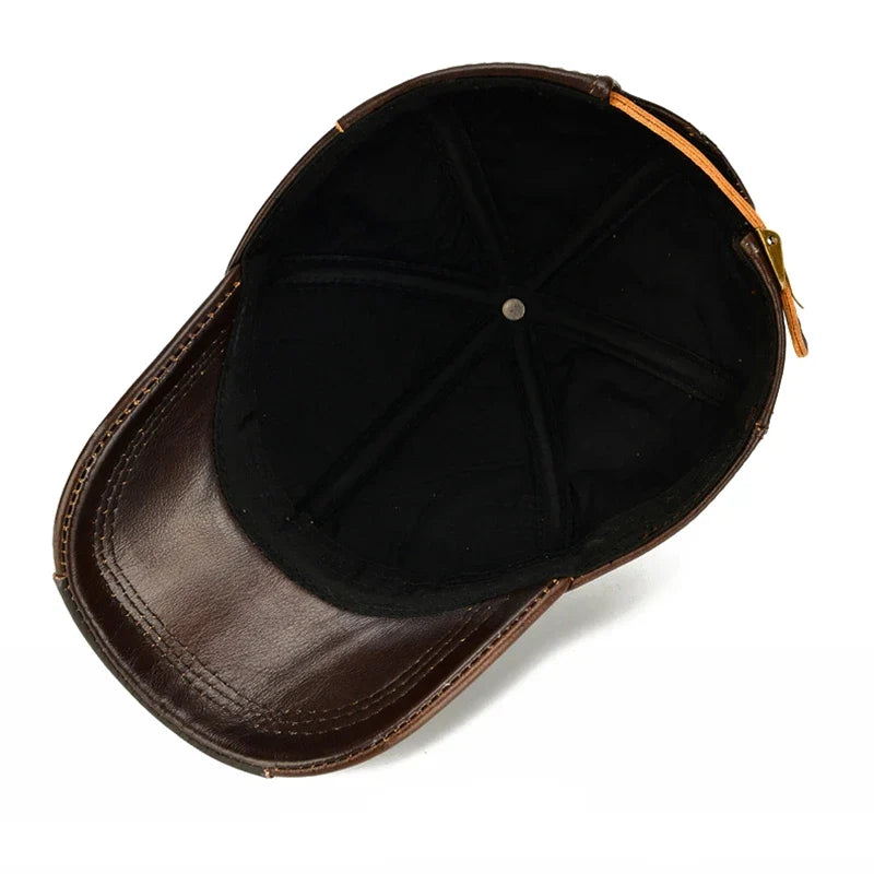 Toulouse Genuine Leather Baseball Cap
