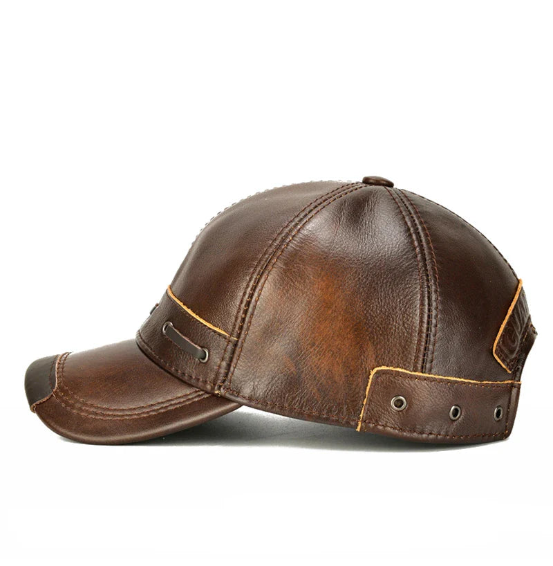 Toulouse Genuine Leather Baseball Cap