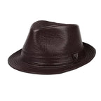 Toulouse Genuine Leather Trilby Hat