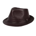 Toulouse Genuine Leather Trilby Hat