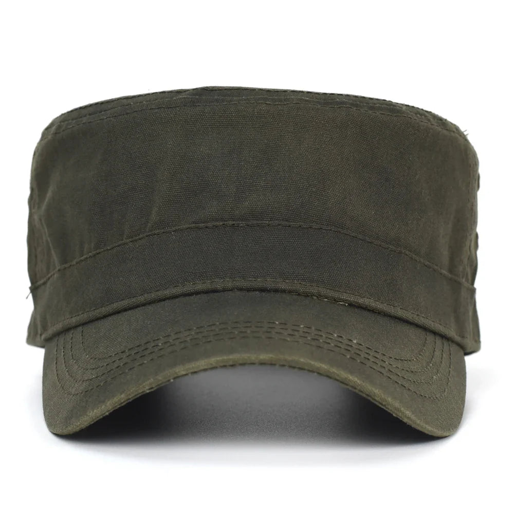 Toulouse Waterproof Distressed Cotton Army Cap
